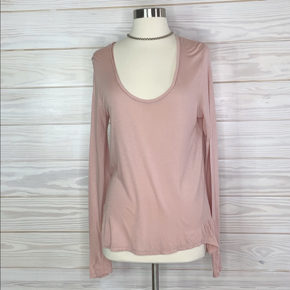 J. Crew Size S Womens Pastel Pink Scoop Neck Shirt